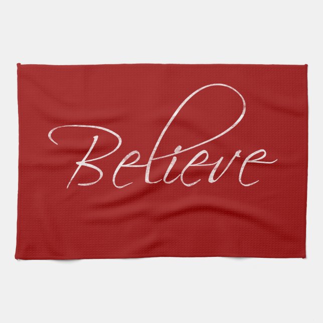 Believe Bigger Tea Towel (Horizontal)