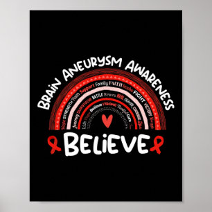 Believe Brain Aneurysm Awareness Month Brain Aneu Poster