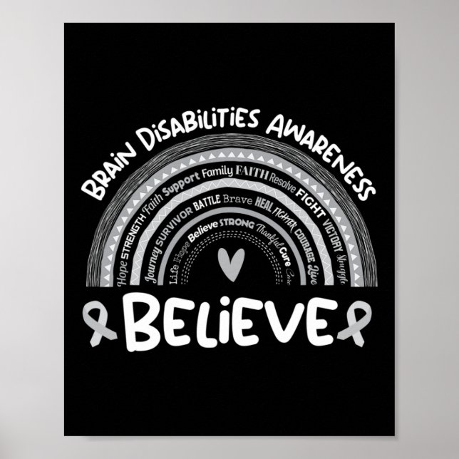 Believe  Brain Disabilities Awareness Month  Poster (Front)
