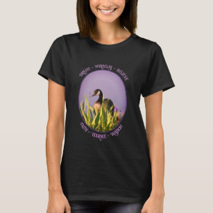 Believe Canada Goose Irises Inspirational Words T-Shirt