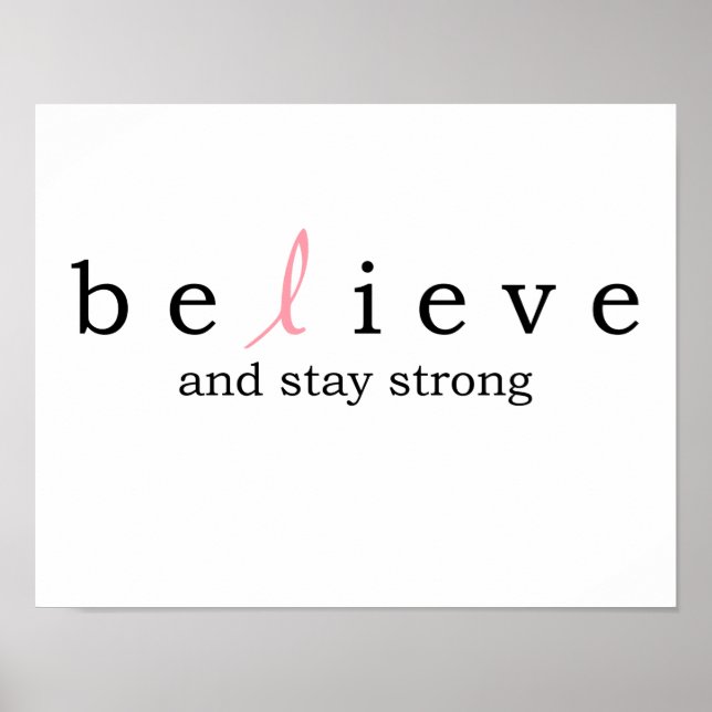 Believe Cancer Poster (Front)