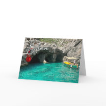 Believe Capri Italy Christmas Holiday Folded Card