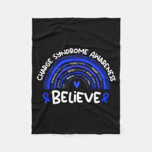 Believe _ Charge Syndrome Awareness _ Charge Fleece Blanket