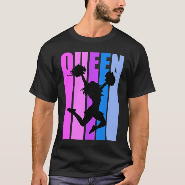Believe Cheerleading Queen Cheer Girl Cheerleader  T-Shirt (Front)