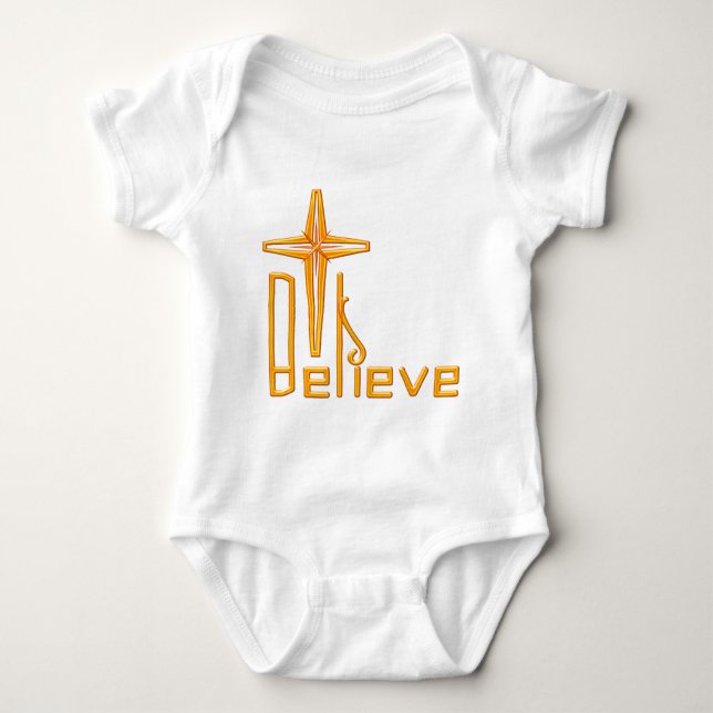 Believe Christian Baby Bodysuit (Front)
