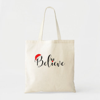 Believe Christmas Bag Xmas Graphic