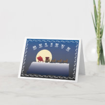 BELIEVE CHRISTMAS CARD