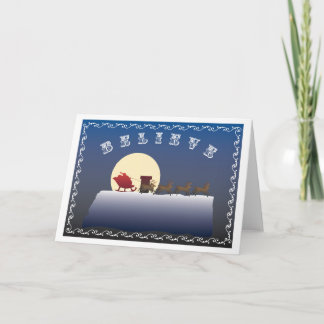 BELIEVE CHRISTMAS CARD