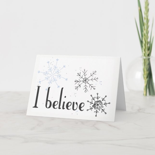 Believe Christmas cards (Front)