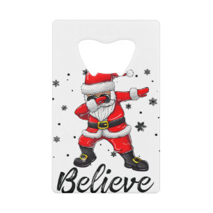Believe Christmas Dabbing Santa Claus Kids B