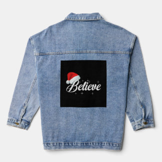 Believe Christmas Denim Jacket