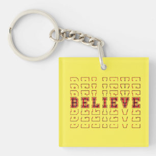 Believe - Christmas Designs Key Ring