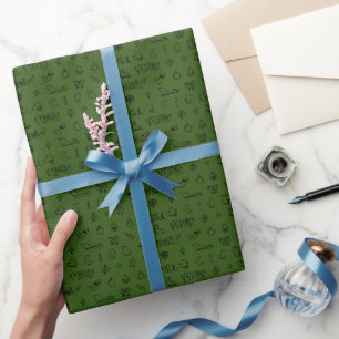 Believe - Christmas Green Cute Wrapping Paper