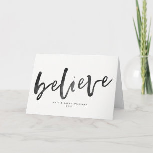 Believe Christmas Holiday Card