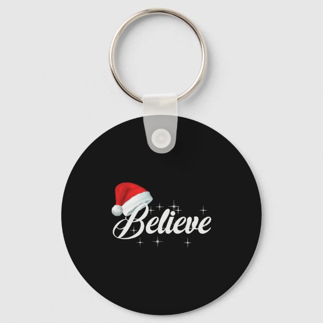 Believe Christmas Key Ring (Front)