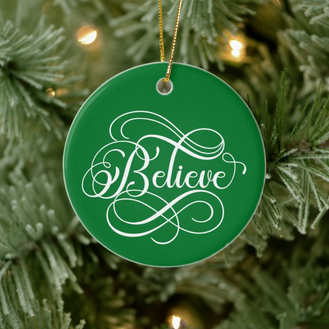 Believe - Christmas Ornament (Tree)