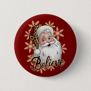 Believe Christmas Party Family Xmas Holiday 6 Cm Round Badge