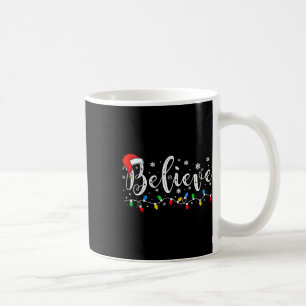 Believe Christmas Santa Claus Pyjamas Family Reuni Coffee Mug