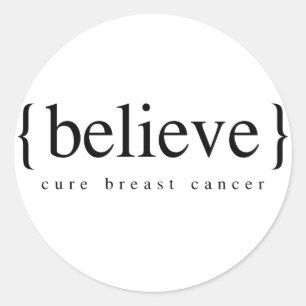 Believe Classic Round Sticker