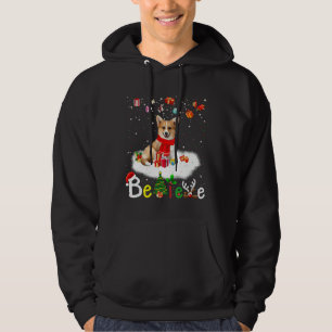 Believe Corgi Dog Xmas Christmas Hoodie