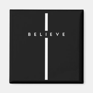 Believe Cross God Jesus Easter Christian Religious Magnet