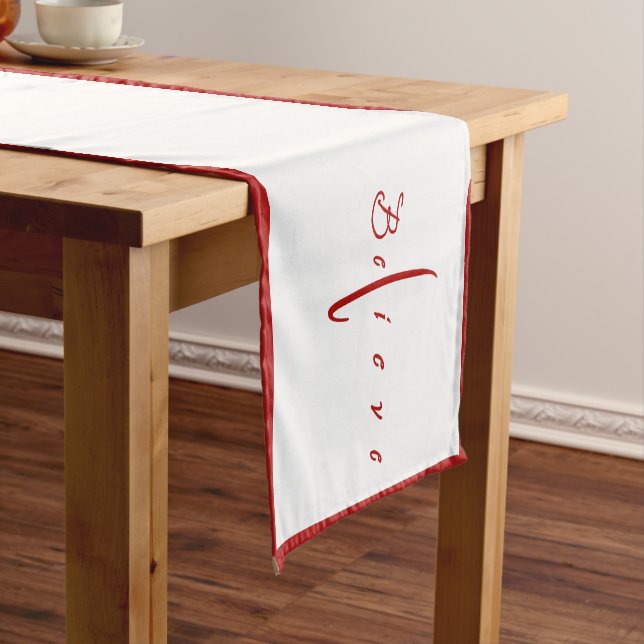 Believe cross long table runner (In Situ)
