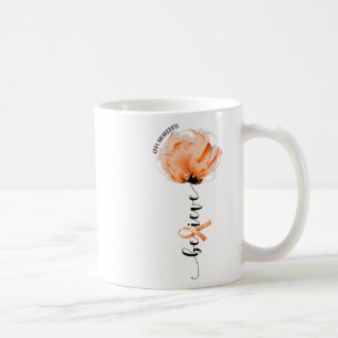 Believe Crps Awareness Orange Ribbon Flower Lovers Coffee Mug