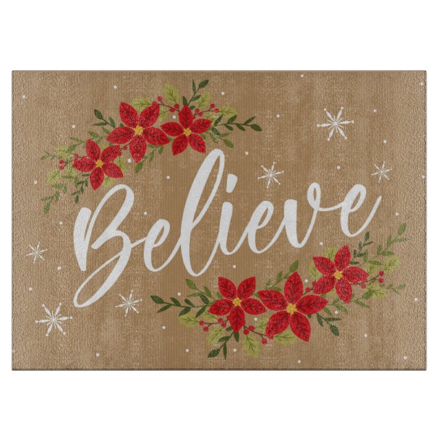 Believe Cutting Board (Front)