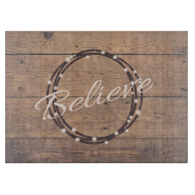 Believe Cutting Board (Front)