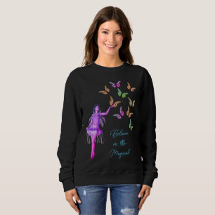 Believe Fairy Butterflies Inspirational       Sweatshirt