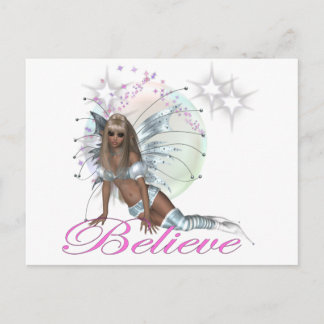 * Believe - Fairy Moon Postcard