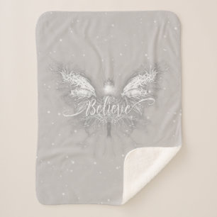 Believe Fairy Starlight Fantasy Sherpa Blanket