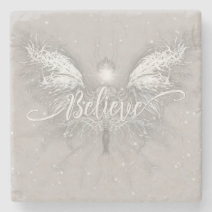 Believe Fairy Starlight Fantasy Stone Coaster