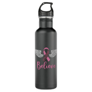Believe Faith Breast Cancer Awareness Christian 710 Ml Water Bottle