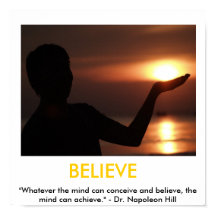 Believe, Faith, Possibilities Motivational Poster