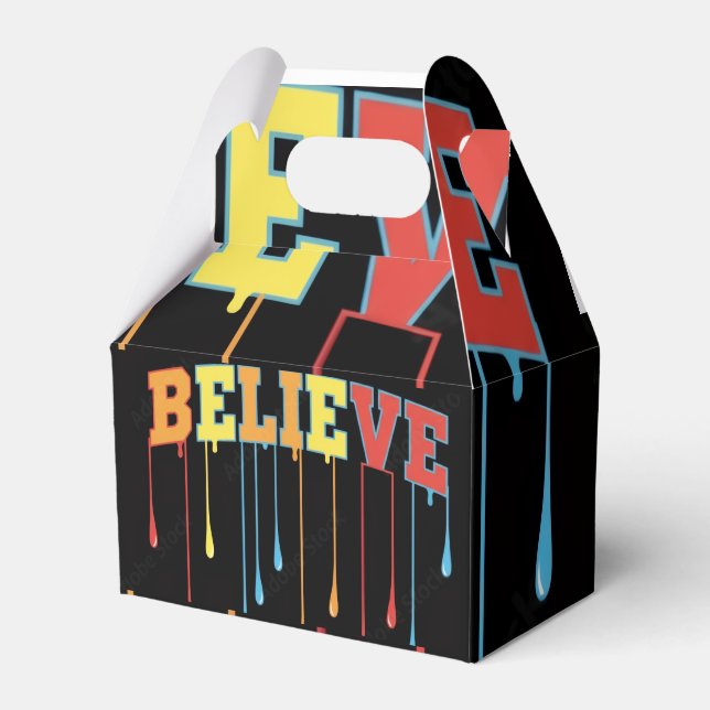 Believe  favour box (Front Side)