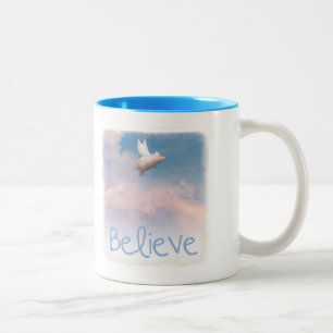 believe-flying pig mug
