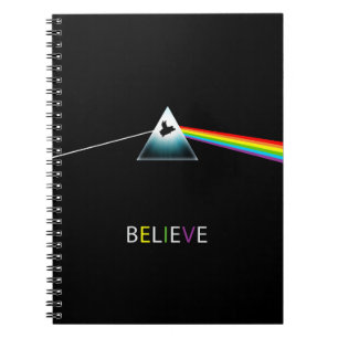 Believe-Flying Pig Prism Notebook