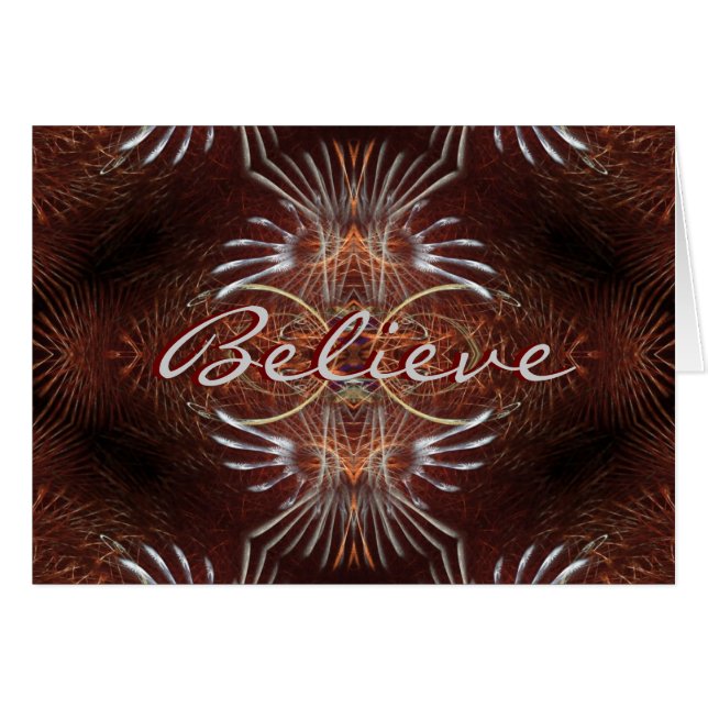 Believe Fractal Card (Front Horizontal)