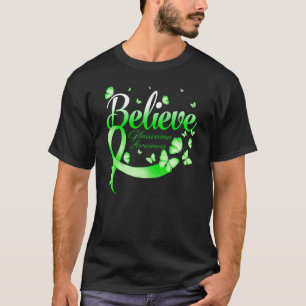 Believe Glaucoma Awareness Butterfly T-Shirt