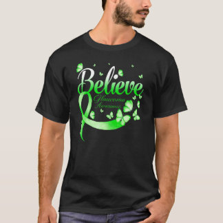 Believe Glaucoma Awareness Butterfly T-Shirt