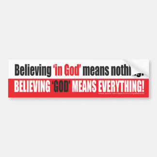 Believe God Bumper Sticker