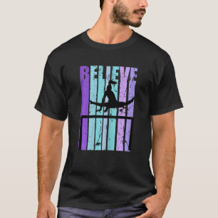 Believe Gymnastics Gymnasts On Bars Queen Jumping T-Shirt