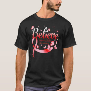 Believe Haemophilia Awareness Butterfly T-Shirt