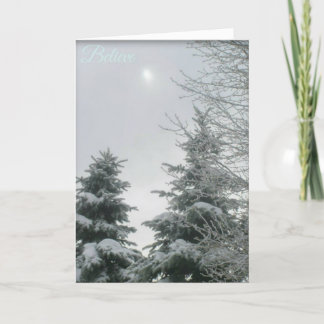 Believe, have faith holiday card