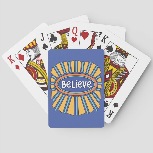 Believe - Have Faith     Playing Cards (Back)