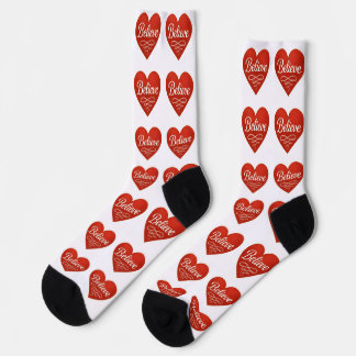 Believe Heart Socks