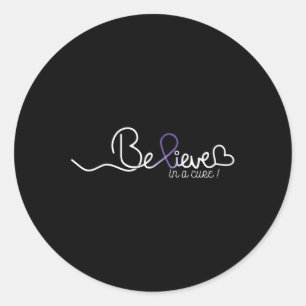 Believe- Heimers Awareness Supporter Item For Wome Classic Round Sticker
