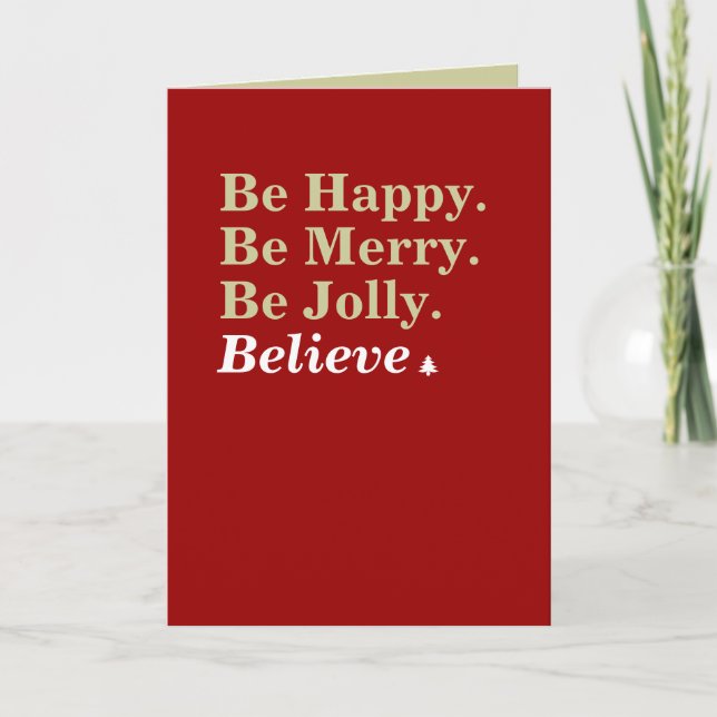 Believe Holiday Card (Front)