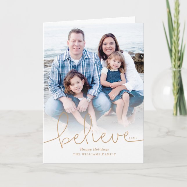 Believe Holiday Photo (Front)